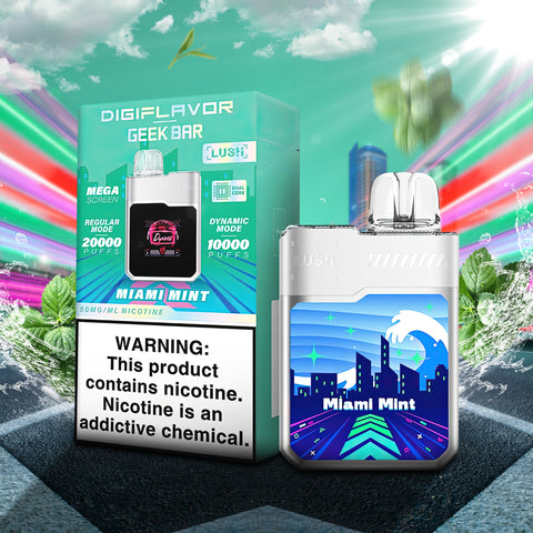 DigiFlavor x Geek Bar Lush Disposable - Miami Mint  DigiFlavor x Geek Bar Lush Disposable - Miami Mint