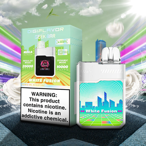 DigiFlavor x Geek Bar Lush Disposable - White Fusion  DigiFlavor x Geek Bar Lush Disposable - White Fusion