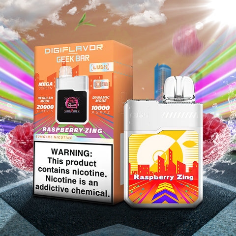 DigiFlavor x Geek Bar Lush Disposable - Raspberry Zing  DigiFlavor x Geek Bar Lush Disposable - Raspberry Zing