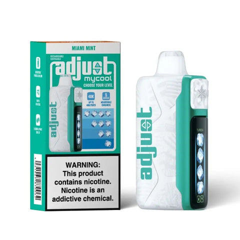 Adjust MyCool 40000 Disposable - Miami Mint  Adjust MyCool 40000 Disposable - Miami Mint