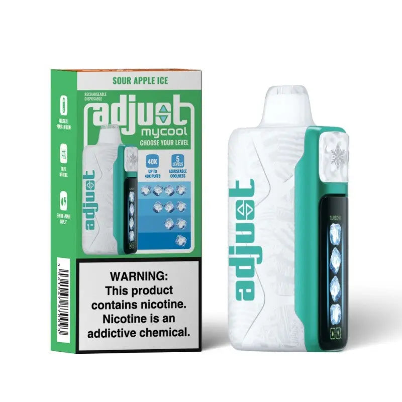 Adjust MyCool 40000 Disposable - Sour Apple Ice  Adjust MyCool 40000 Disposable - Sour Apple Ice