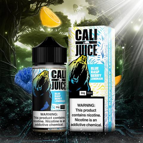 Cali Juice Nicotine Salt E-Liquid 30ML - Blue Raspberry Lemonade  Cali Juice Nicotine Salt E-Liquid 30ML - Blue Raspberry Lemonade