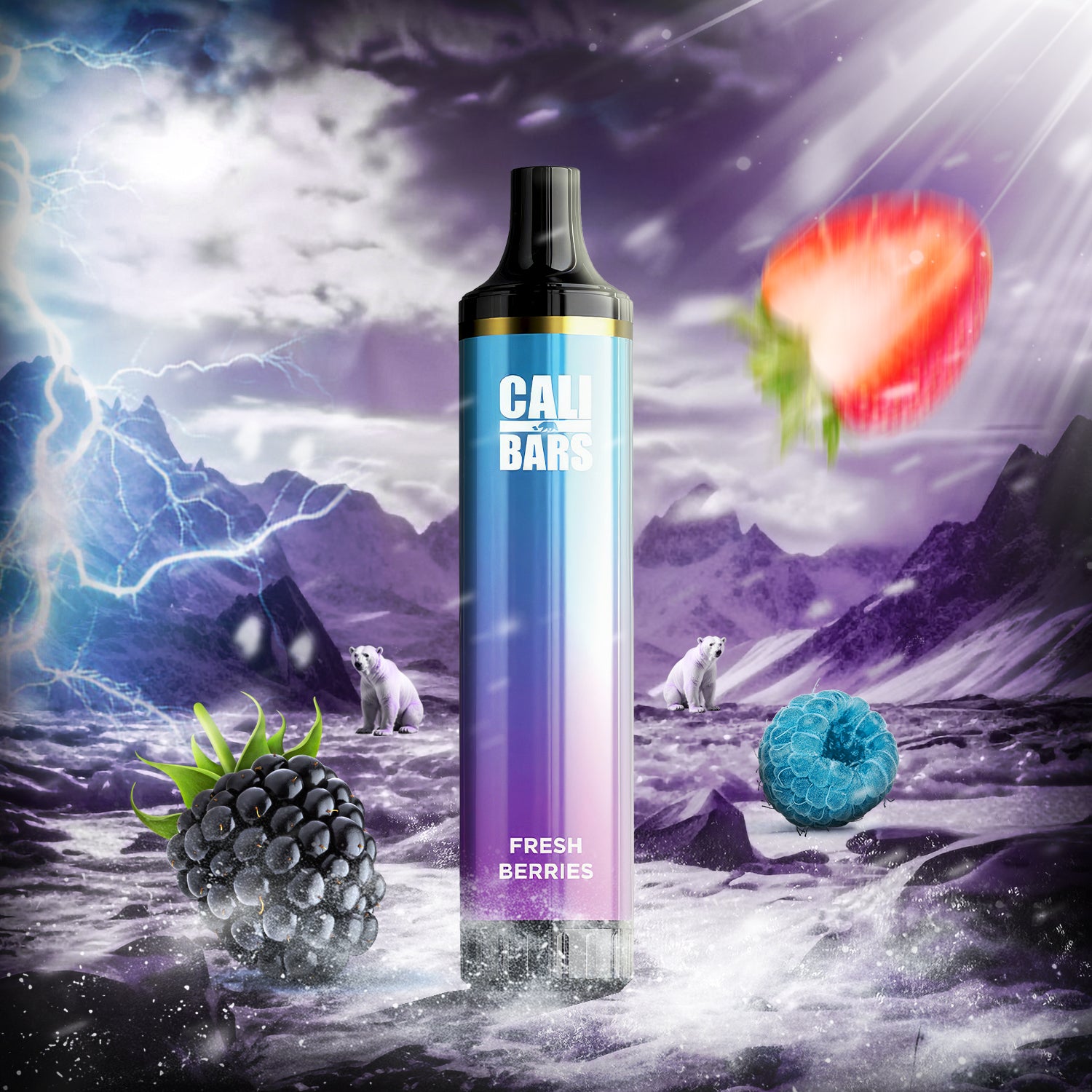 Cali Bars 4500 Puffs Disposable Vape - Fresh Berries  Cali Bars 4500 Puffs Disposable Vape - Fresh Berries
