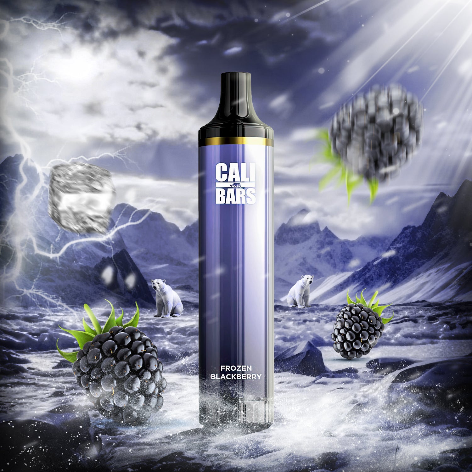 Cali Bars 4500 Puffs Disposable Vape - Frozen Blackberry  Cali Bars 4500 Puffs Disposable Vape - Frozen Blackberry