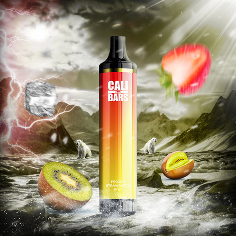 Cali Bars 4500 Puffs Disposable Vape - Frozen Strawberry Kiwi  Cali Bars 4500 Puffs Disposable Vape - Frozen Strawberry Kiwi