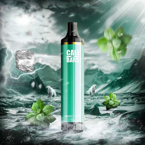 Cali Bars 4500 Puffs Disposable Vape - Mighty Mint  Cali Bars 4500 Puffs Disposable Vape - Mighty Mint