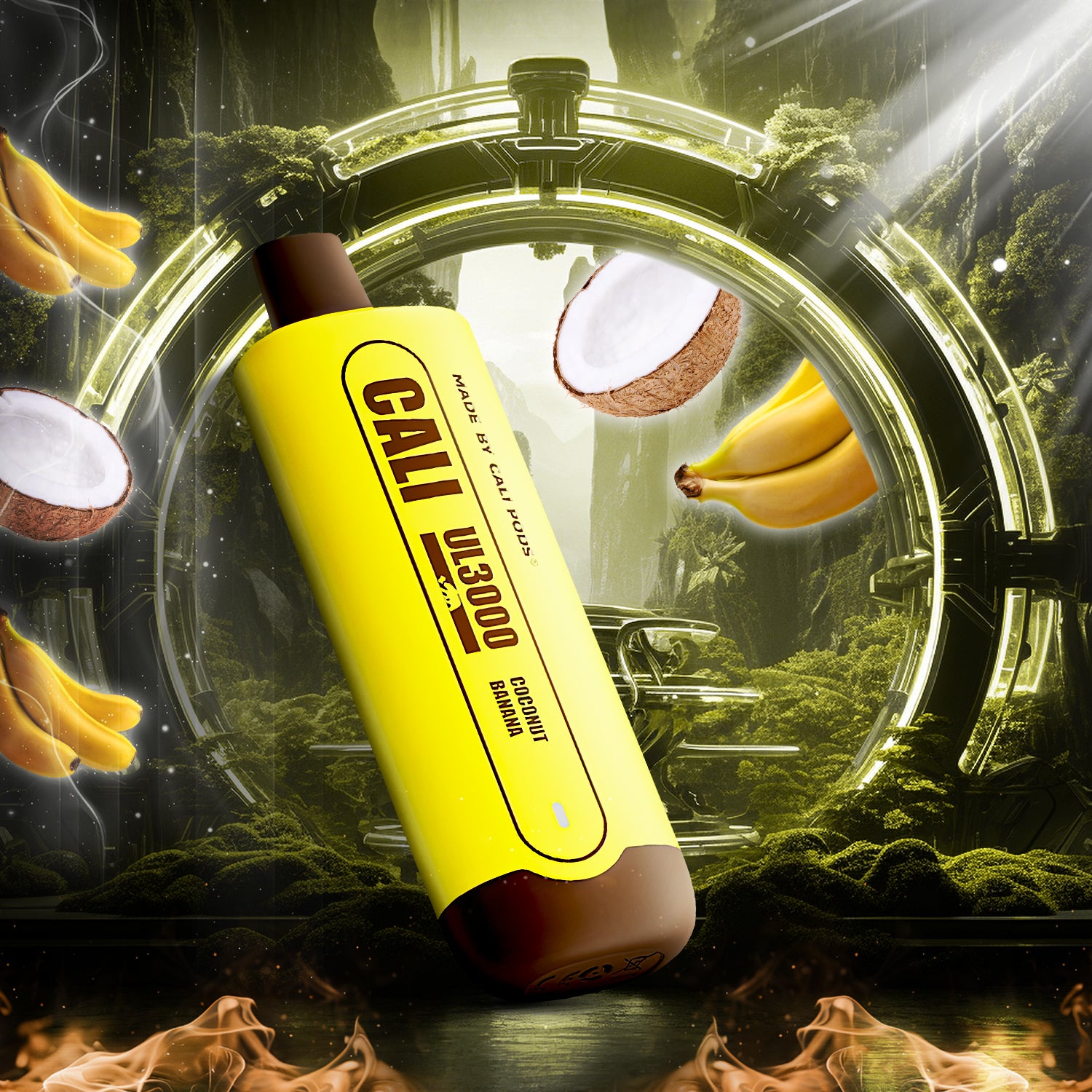 Cali UL3000 Disposable - Coconut Banana  Cali UL3000 Disposable - Coconut Banana