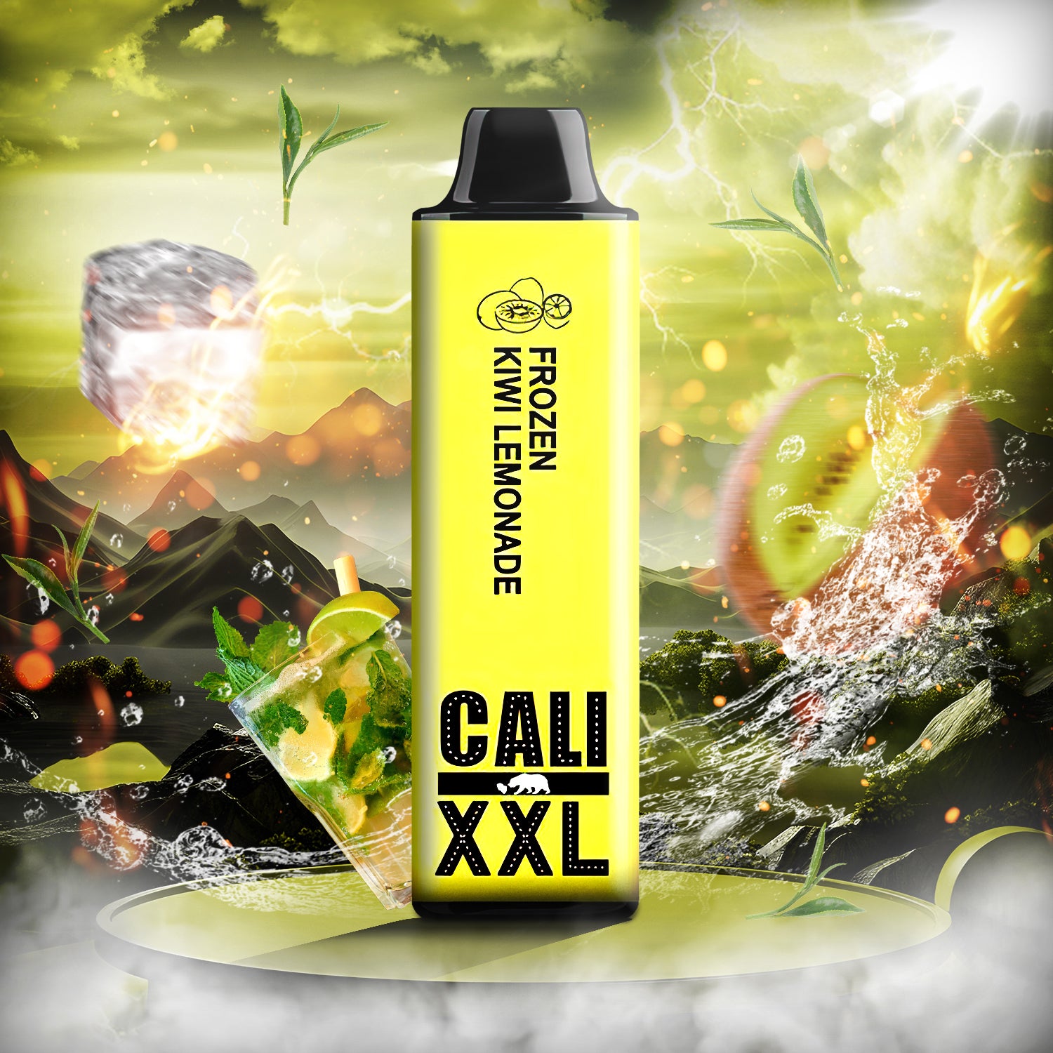 Cali XXL Disposable Vape - Frozen Kiwi Lemonade  Cali XXL Disposable Vape - Frozen Kiwi Lemonade