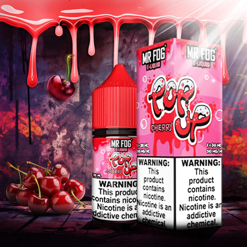 MR FOG E-LIQUID POP UP 30ML - Cherry  MR FOG E-LIQUID POP UP 30ML - Cherry