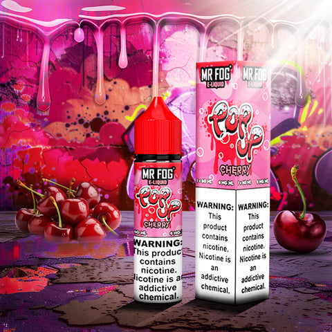 MR FOG E-LIQUID POP UP 100ML - Cherry  MR FOG E-LIQUID POP UP 100ML - Cherry