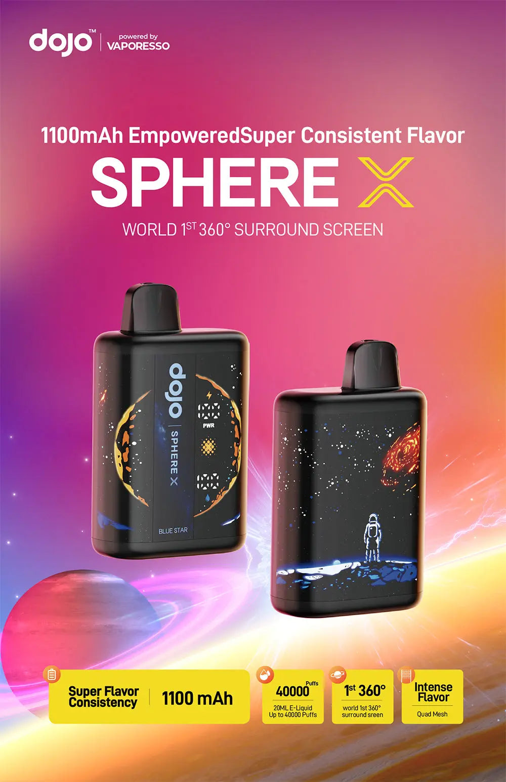 Dojo Sphere X 40K Vape by Vaporesso Dojo Sphere X 40K Vape by Vaporesso
