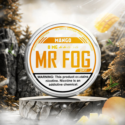 MR FOG NICOTINE POUCHES 8MG - Mango Dry  MR FOG NICOTINE POUCHES 8MG - Mango Dry