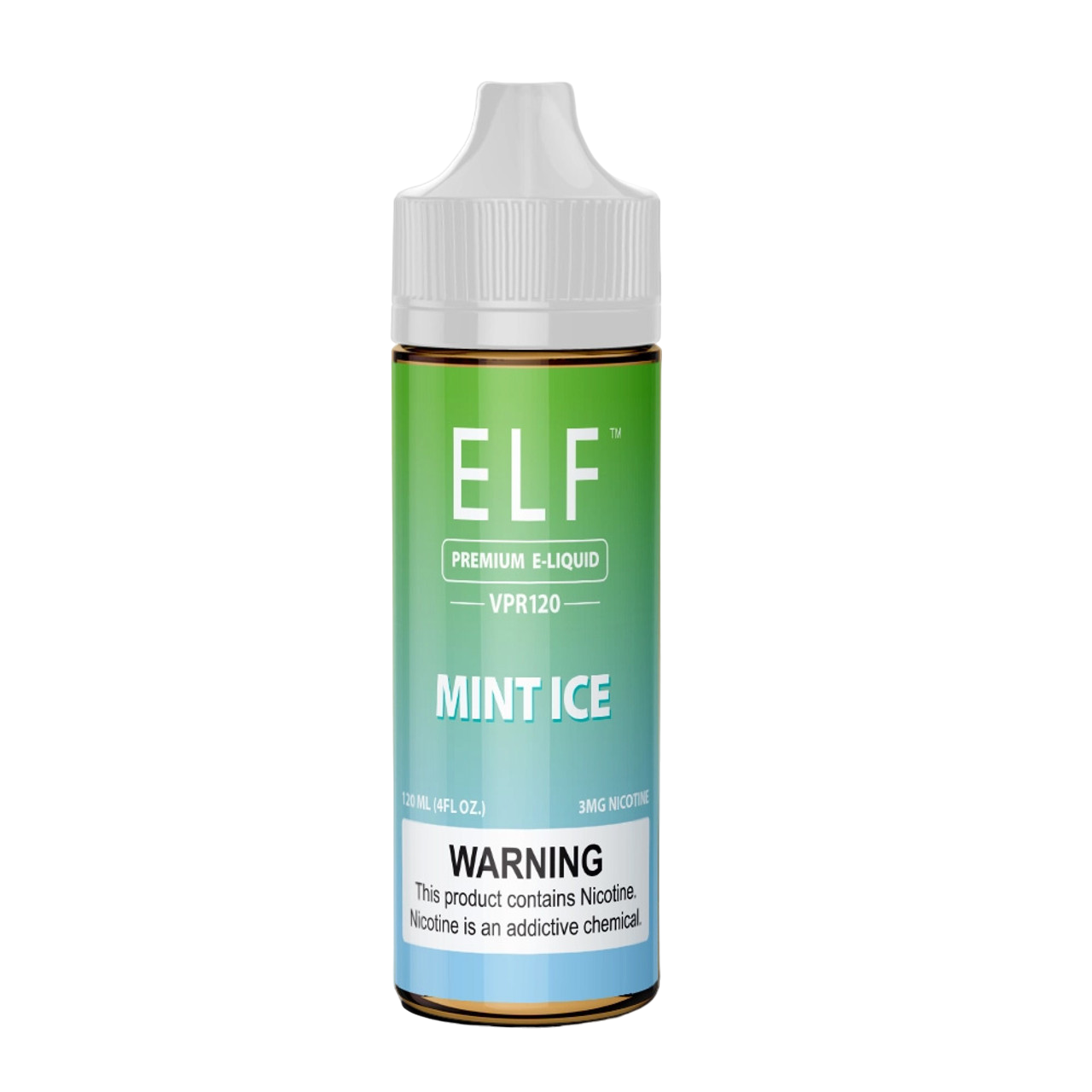 ELF VPR120 Premium Nicotine E-Liquid 120ML - Mint Ice  ELF VPR120 Premium Nicotine E-Liquid 120ML - Mint Ice