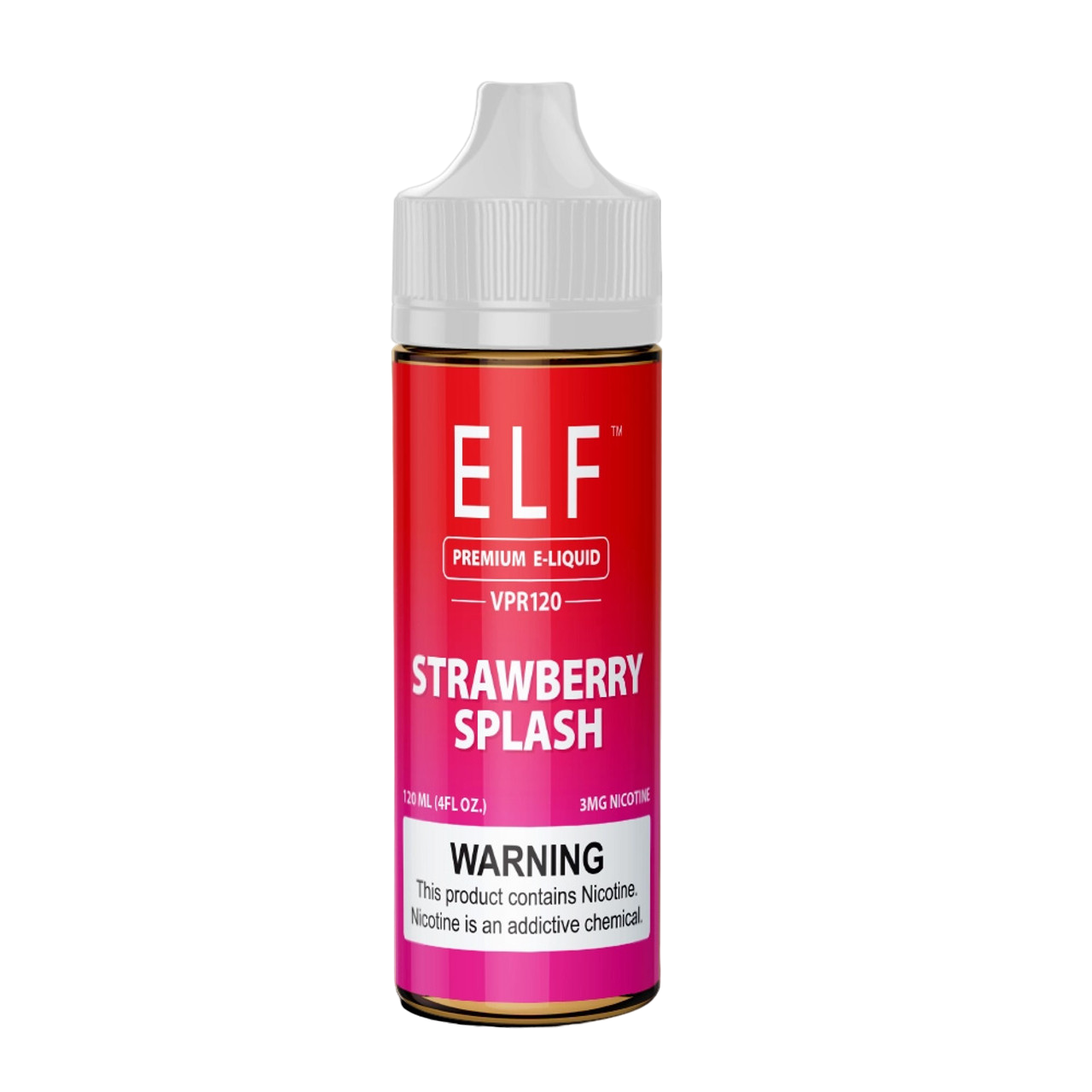 ELF VPR120 Premium Nicotine E-Liquid 120ML - Strawberry Splash  ELF VPR120 Premium Nicotine E-Liquid 120ML - Strawberry Splash