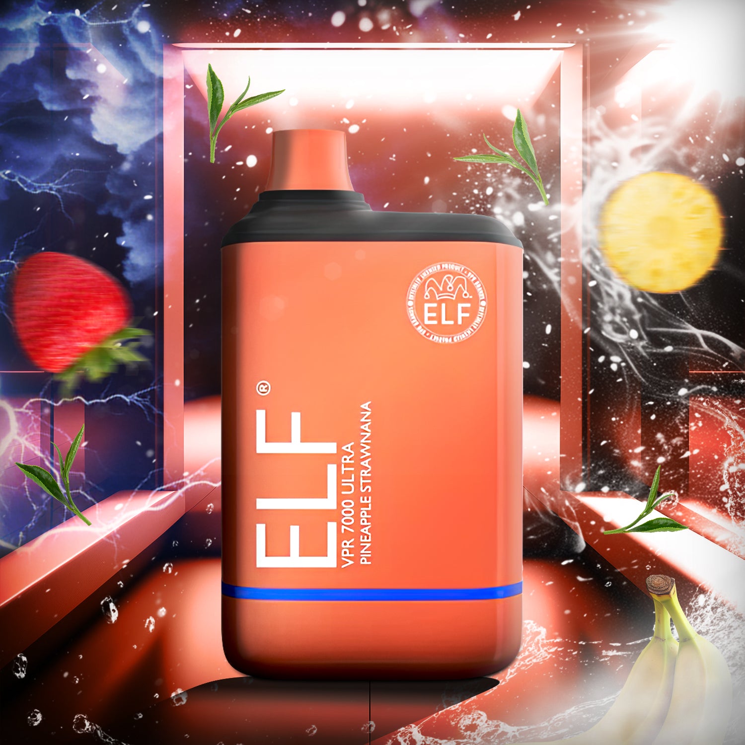 ELF VPR ULTRA 7000 Disposable - Pineapple Strawnana ELF VPR ULTRA 7000 Disposable - Pineapple Strawnana