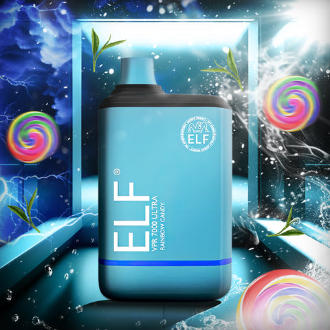 ELF VPR ULTRA 7000 Disposable - Rainbow Candy  ELF VPR ULTRA 7000 Disposable - Rainbow Candy