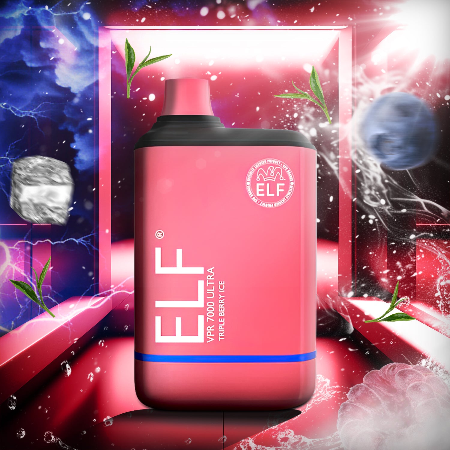 ELF VPR ULTRA 7000 Disposable- Triple Berry Ice  ELF VPR ULTRA 7000 Disposable- Triple Berry Ice