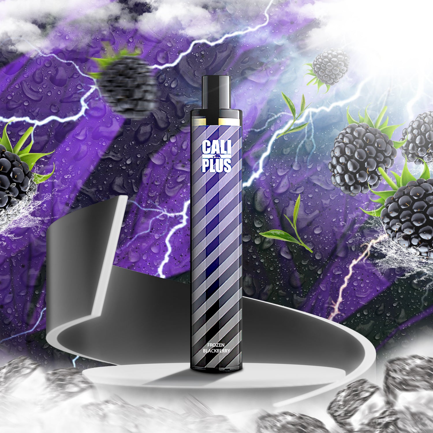 Cali Plus Disposable Vape - Frozen Blackberry  Cali Plus Disposable Vape - Frozen Blackberry