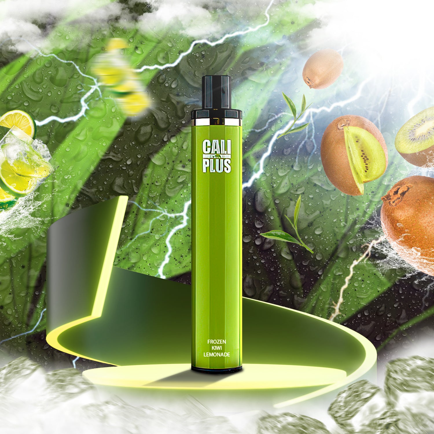 Cali Plus Disposable Vape - Frozen Kiwi Lemonade  Cali Plus Disposable Vape - Frozen Kiwi Lemonade