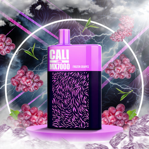Cali MX7000 Puffs Disposable Vape - Frozen Grapes  Cali MX7000 Puffs Disposable Vape - Frozen Grapes