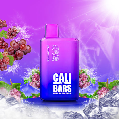 Cali Bars V2 6000 Disposable Vape - Frozen Grape  Cali Bars V2 6000 Disposable Vape - Frozen Grape