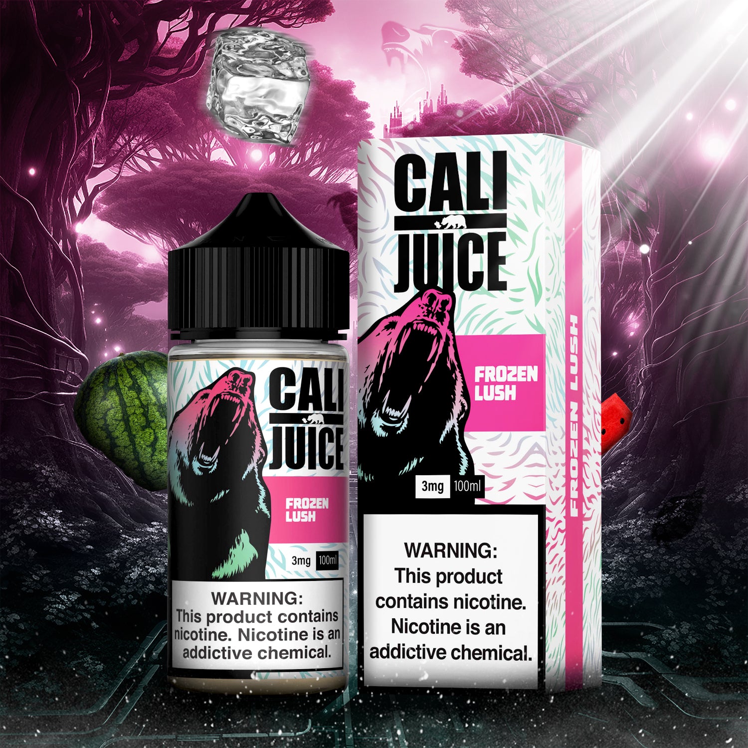 Cali Juice Nicotine Salt E-Liquid 30ML - Frozen Lush  Cali Juice Nicotine Salt E-Liquid 30ML - Frozen Lush