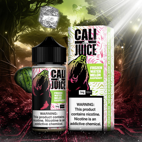 Cali Juice Nicotine Salt E-Liquid 30ML - Frozen Watermelon Raspberry  Cali Juice Nicotine Salt E-Liquid 30ML - Frozen Watermelon Raspberry