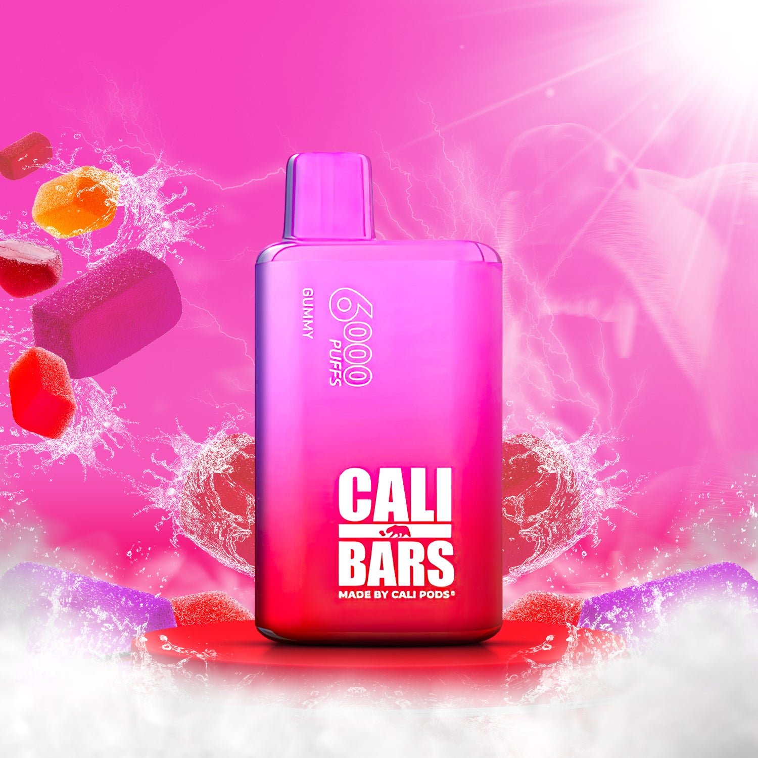 Cali Bars V2 6000 Disposable Vape - Gummy  Cali Bars V2 6000 Disposable Vape - Gummy