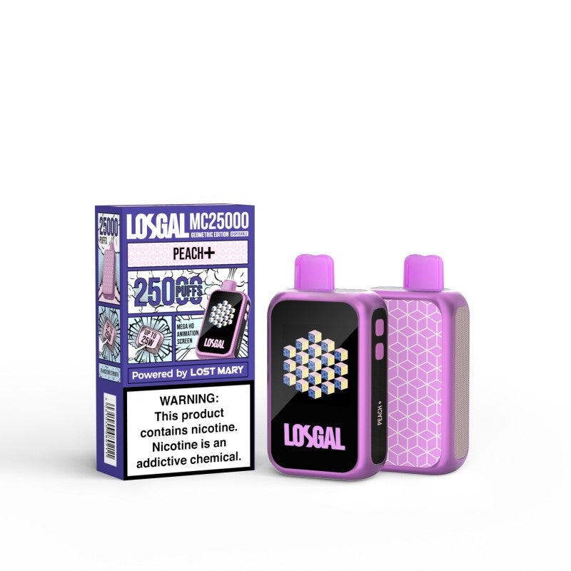 LOSGAL MC25000 by Lost Mary - Peach +  LOSGAL MC25000 by Lost Mary - Peach +
