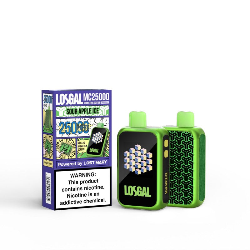 LOSGAL MC25000 by Lost Mary - Sour Apple Ice  LOSGAL MC25000 by Lost Mary - Sour Apple Ice