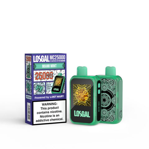 LOSGAL MC25000 by Lost Mary - Miami Mint  LOSGAL MC25000 by Lost Mary - Miami Mint