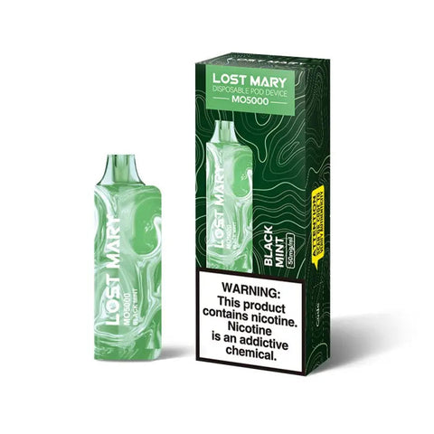 Lost Mary MO5000 Disposable - Black Mint  Lost Mary MO5000 Disposable - Black Mint