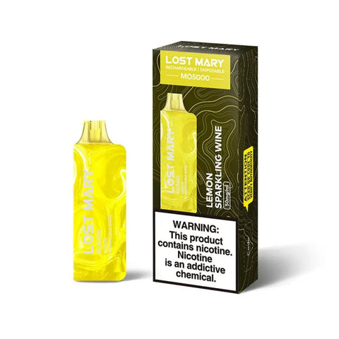 Lost Mary MO5000 Disposable - Lemon Sparkling Wine  Lost Mary MO5000 Disposable - Lemon Sparkling Wine