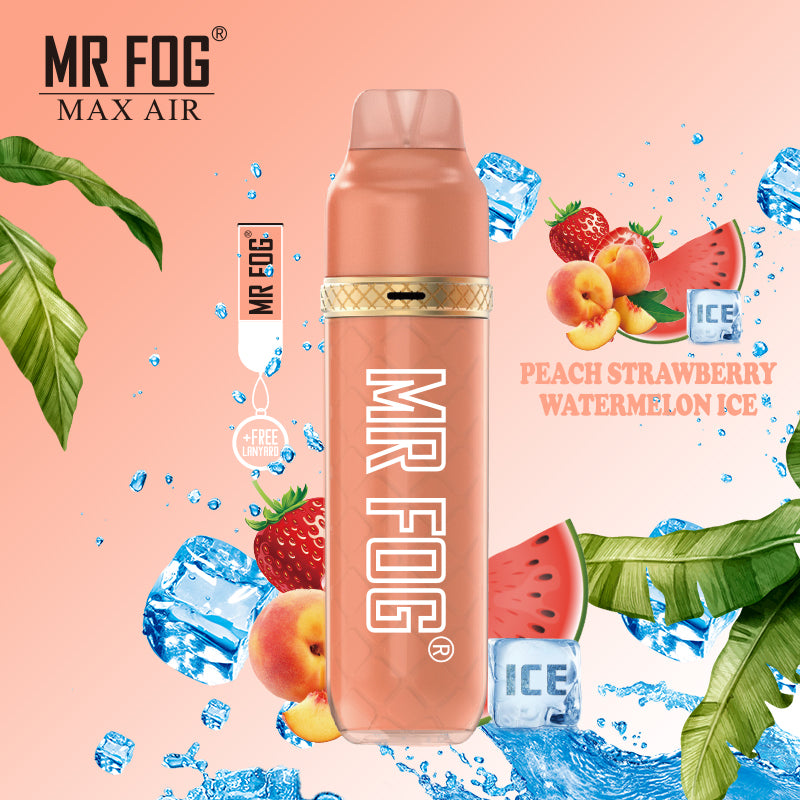 Mr Fog Max Air Disposable - Peach Strawberry Watermelon Ice  Mr Fog Max Air Disposable - Peach Strawberry Watermelon Ice