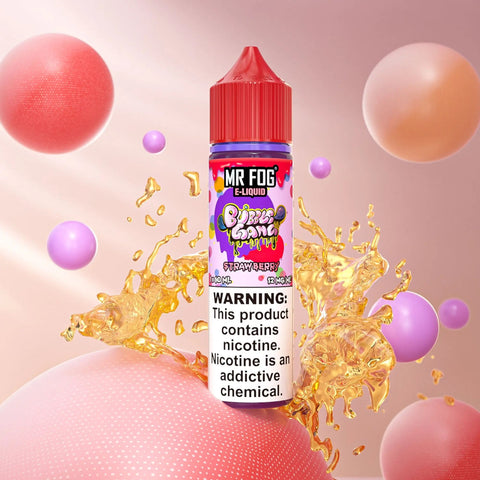MR FOG E-LIQUID BUBBLE GANG 60ML - Strawberry  MR FOG E-LIQUID BUBBLE GANG 60ML - Strawberry
