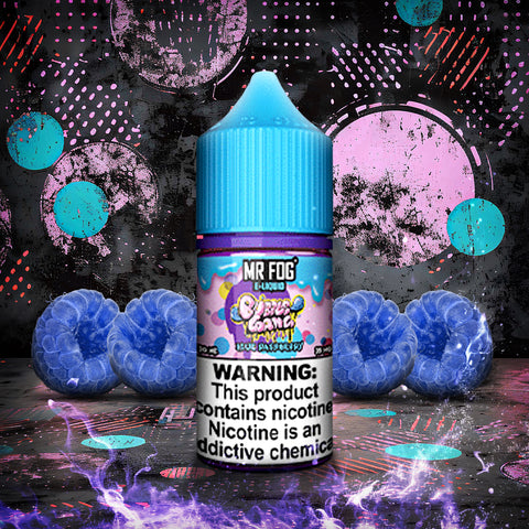 MR FOG E-LIQUID BUBBLE GANG 30ML - Blue Raspberry  MR FOG E-LIQUID BUBBLE GANG 30ML - Blue Raspberry