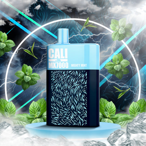 Cali MX7000 Puffs Disposable Vape - Mighty Mint  Cali MX7000 Puffs Disposable Vape - Mighty Mint