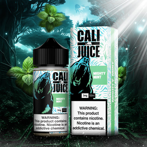 Cali Juice Nicotine Salt E-Liquid 30ML - Mighty Mint  Cali Juice Nicotine Salt E-Liquid 30ML - Mighty Mint