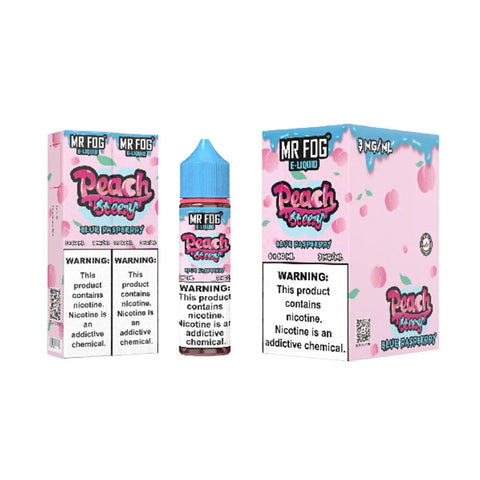 Mr Fog Steezy Nicotine E-Liquid 60ML - Peach Blue Raspberry  Mr Fog Steezy Nicotine E-Liquid 60ML - Peach Blue Raspberry