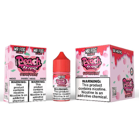 Mr Fog Steezy Nicotine Salt E-Liquid 30ML - Peach Strawberry  Mr Fog Steezy Nicotine Salt E-Liquid 30ML - Peach Strawberry