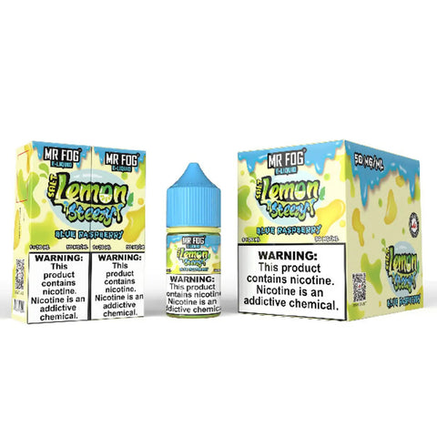 Mr Fog Steezy Nicotine Salt E-Liquid 30ML - Lemon Blue Raspberry  Mr Fog Steezy Nicotine Salt E-Liquid 30ML - Lemon Blue Raspberry
