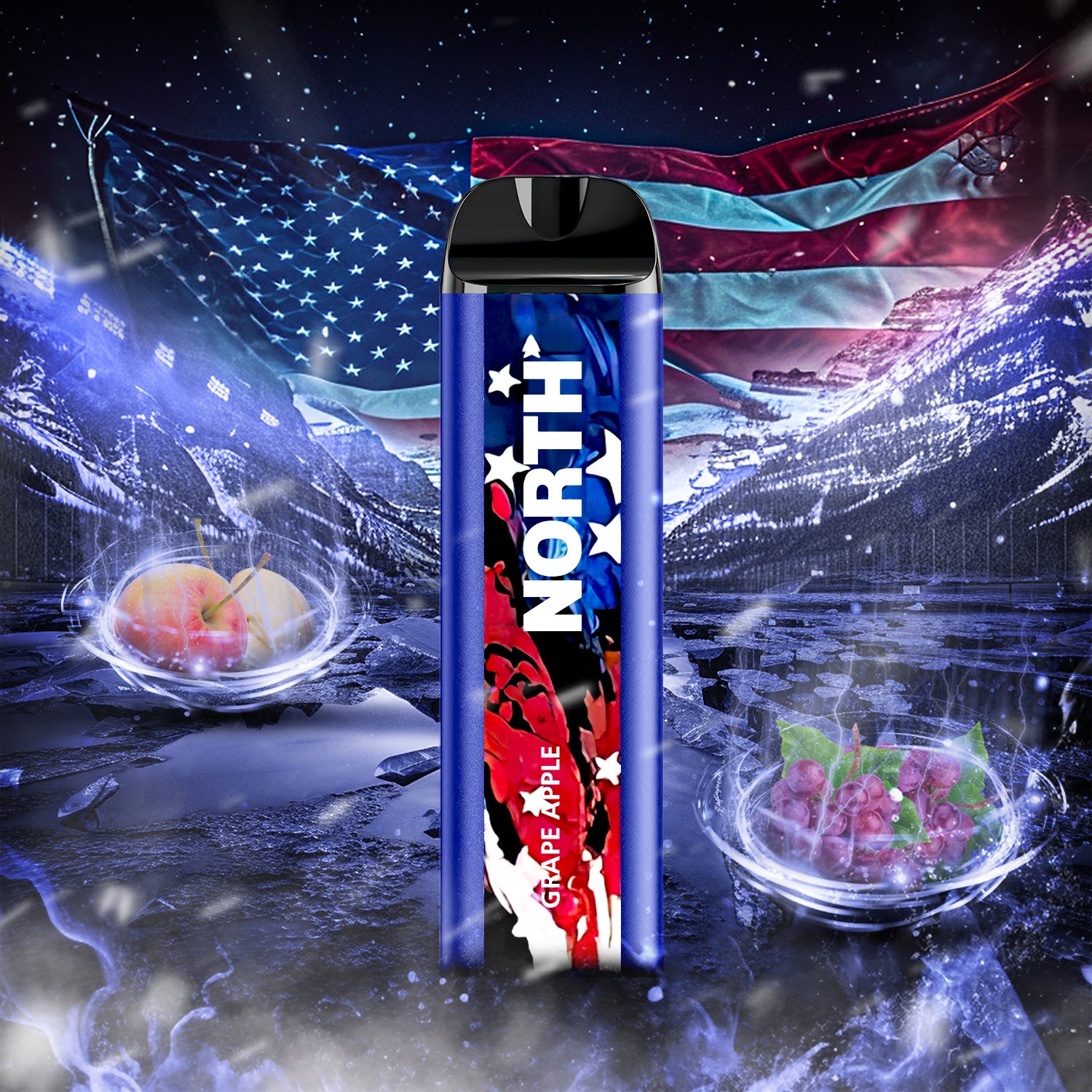 North 5000 Disposable Vape - Grape Apple  North 5000 Disposable Vape - Grape Apple