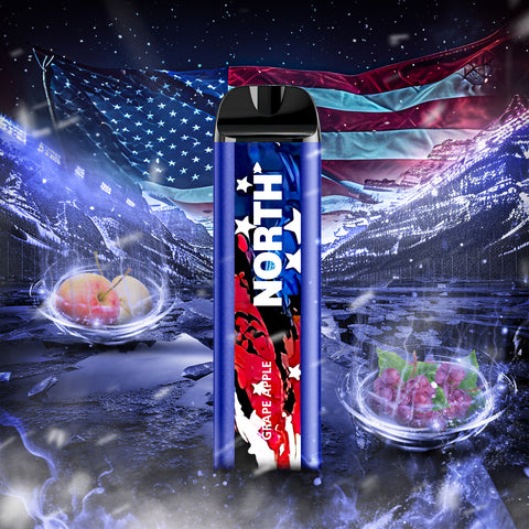 North 5000 Disposable Vape - Grape Apple  North 5000 Disposable Vape - Grape Apple