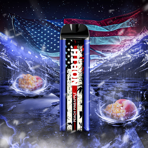 North 5000 Disposable Vape - Peach Pineapple  North 5000 Disposable Vape - Peach Pineapple