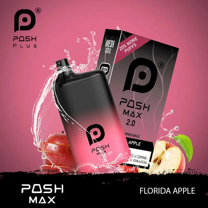 POSH MAX 2.0 5200 DISPOSABLE - Florida Apple  POSH MAX 2.0 5200 DISPOSABLE - Florida Apple