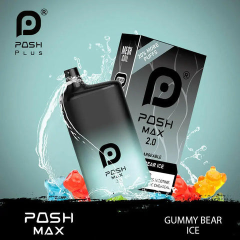 POSH MAX 2.0 5200 DISPOSABLE - Gummy Bear Ice  POSH MAX 2.0 5200 DISPOSABLE - Gummy Bear Ice