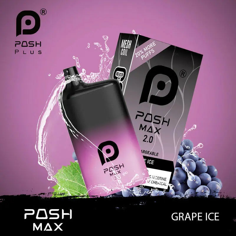 POSH MAX 2.0 5200 DISPOSABLE - Grape Ice  POSH MAX 2.0 5200 DISPOSABLE - Grape Ice