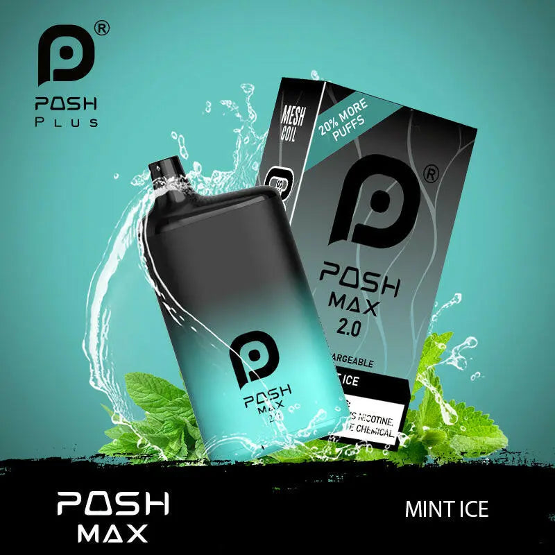 POSH MAX 2.0 5200 DISPOSABLE - Mint Ice  POSH MAX 2.0 5200 DISPOSABLE - Mint Ice