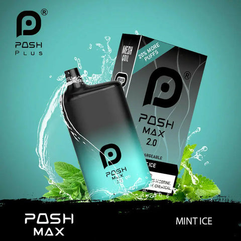 POSH MAX 2.0 5200 DISPOSABLE - Mint Ice  POSH MAX 2.0 5200 DISPOSABLE - Mint Ice