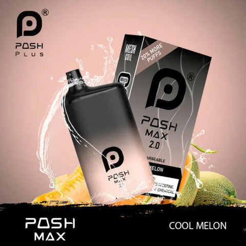 POSH MAX 2.0 5200 DISPOSABLE - Cool Melon  POSH MAX 2.0 5200 DISPOSABLE - Cool Melon